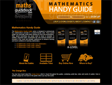 Tablet Screenshot of handyguide.mathsguidebook.com